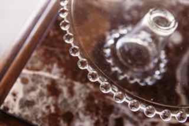 Rental store for Clear Hobnail Rimmed Cake Stand in San Francisco CA
