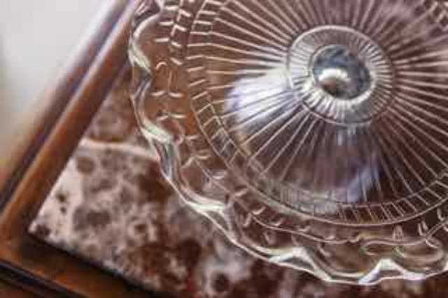Rental store for Small Scalloped Edge Cake Stand in San Francisco CA