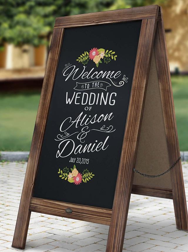 Rental store for Rustic Magnetic A-Frame Chalkboards Sign in San Francisco CA