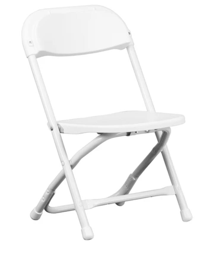 Rental store for Children s Plastic White Folding Chair in San Francisco CA