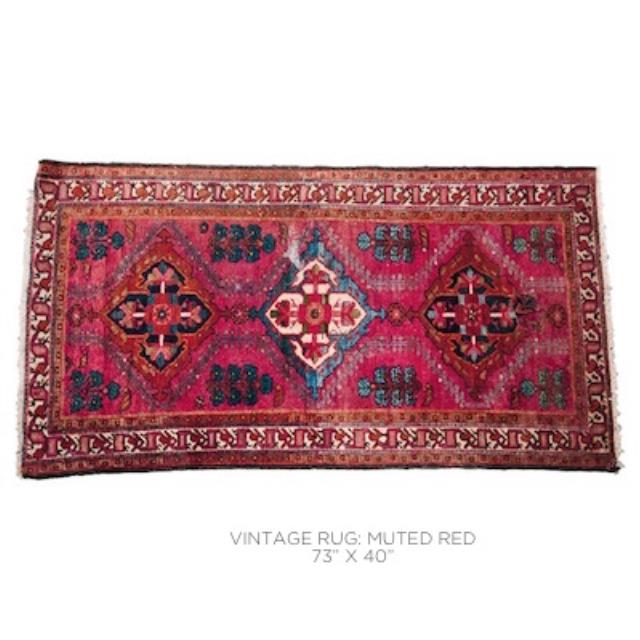 Rental store for Vintage Rug -Muted Red in San Francisco CA